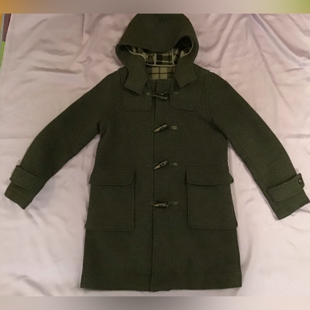 Women wool coat : Green Poetry